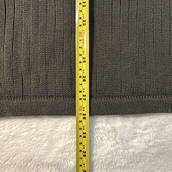 Vintage Eddie Bauer Dark Green Ribbed Cotton Crew Neck Sweater Long Sleeve XLrg - Picture 4 of 7